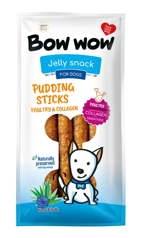 Bow Wow Pudding Sticks Poultry 6x170g, Bow Wows,