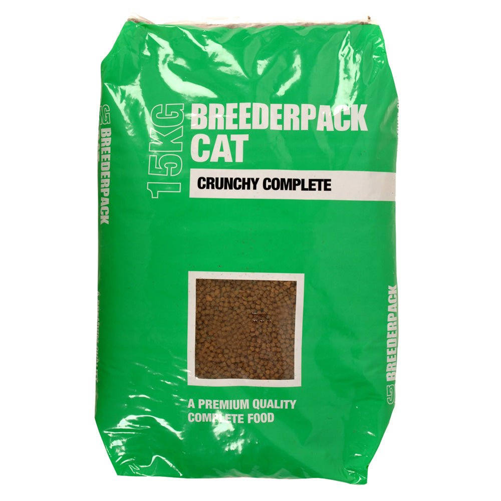 Breederpack Crunchy Cat Food 15 kg, Kennel Pak,