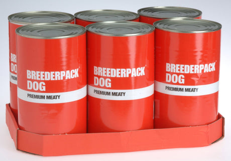 Breederpack Premium Meaty Dog Tins, Kennel Pak, 6x1200g