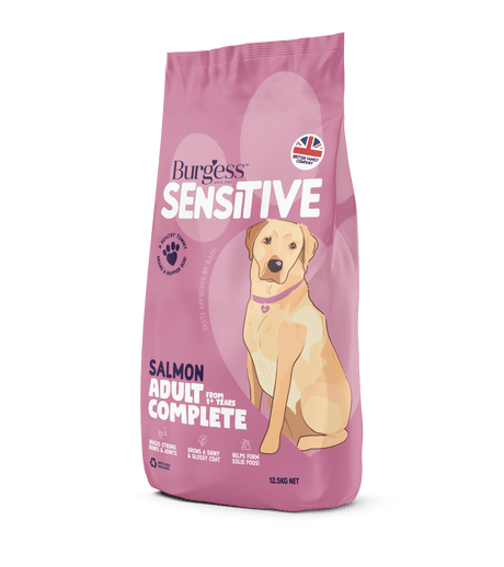Burgess Sensitive Dog Salmon & Rice, Burgess, 12.5kg