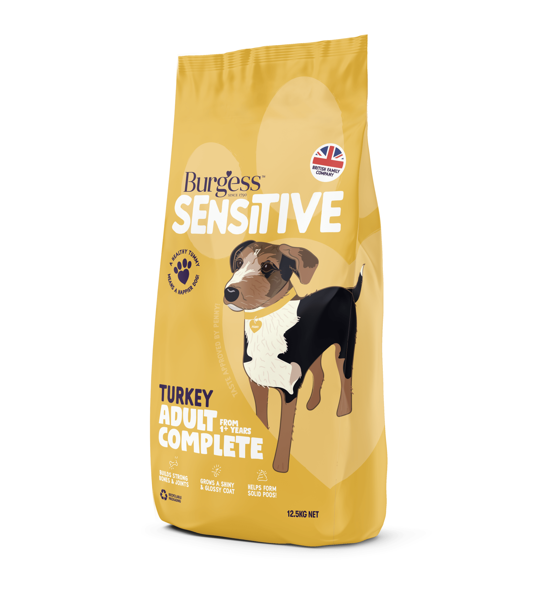 Burgess Sensitive Dog Turkey & Rice, Burgess, 12.5kg