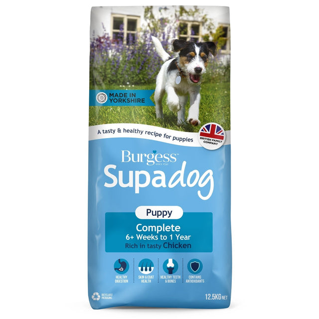 Burgess Supadog Puppy Chicken, Burgess, 12.5kg