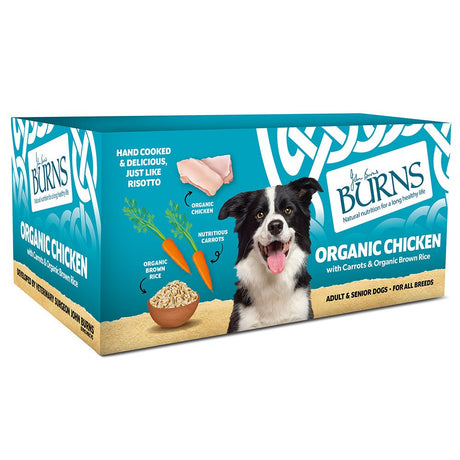Burns Dog Tray Organic Chicken, Burns, 12x150g
