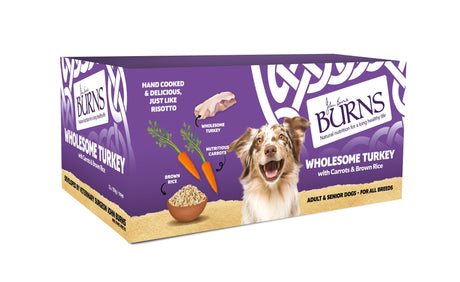 Burns Dog Tray Wholesome Turkey, Burns, 12x150g