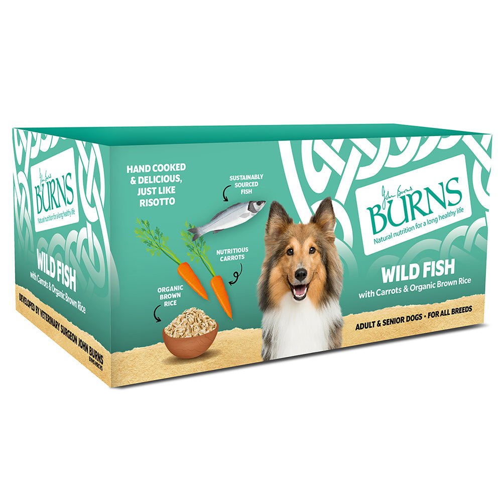 Burns Dog Tray Wild Fish, Burns, 12x150g