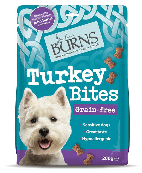 Burns Turkey Grain Free Bites Dog Treats 10x200g, Burns,