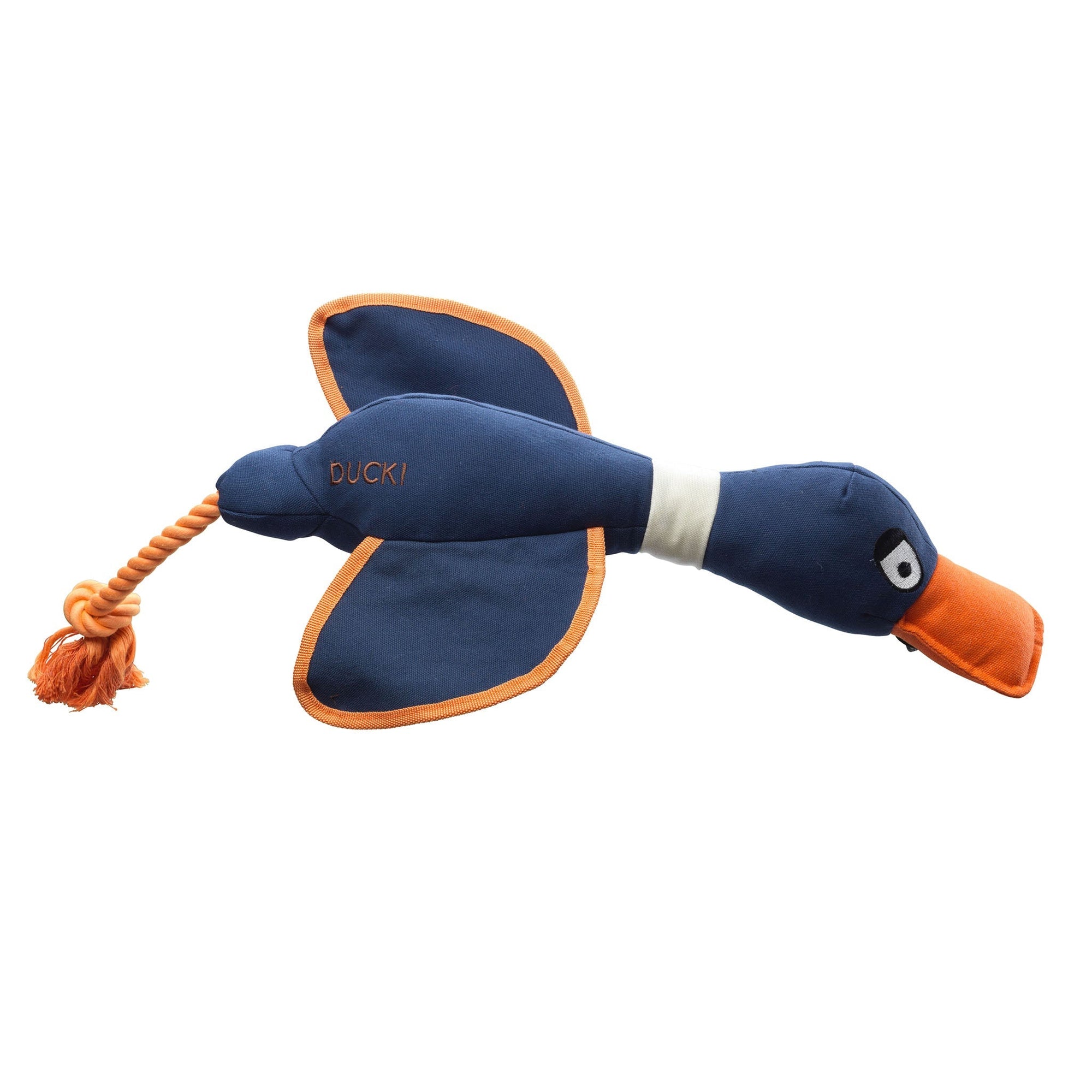 Canvas Duck Thrower Dog Toy Navy | Two-Sizes, House of Paws, Navy