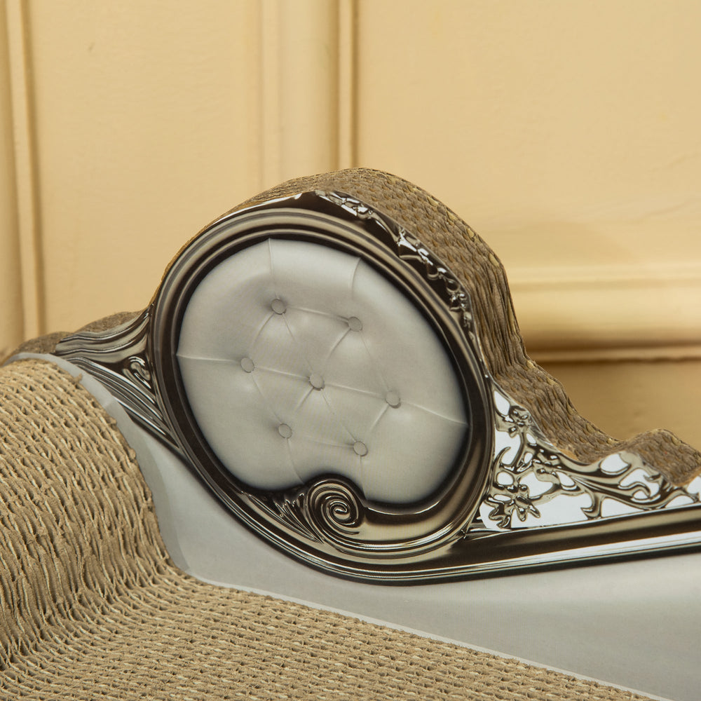 Cat Corrugated Paper Scratching Bed Pad Board Toy Pet Furniture with Catnip Brown, PawHut,