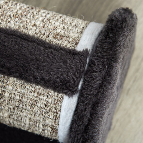 Cat Scratcher, Sisal Cat Scratching Board Mat Pad with Roller, Feather Toy, 44 x 24 x 16 cm, Grey, PawHut,