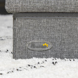 Cat Stairs with Storage Boxes, 3 Steps Dog Stairs for Bed, Pet Ladder for Couch Sofa, PawHut,