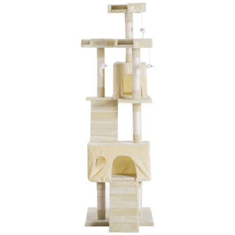 Cat Tower Centre, Sisal Scratching Post, Toy, Climbing Tree, Bed, Multi Level 181cm(H), PawHut,