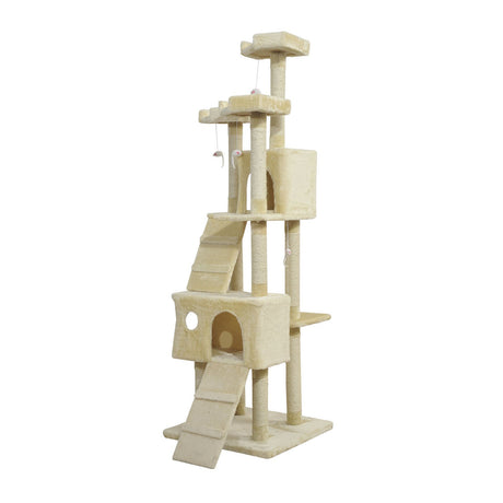 Cat Tower Centre, Sisal Scratching Post, Toy, Climbing Tree, Bed, Multi Level 181cm(H), PawHut,