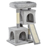 Cat Tree for Indoor Cats Activity Center Kitten Scratching Post Climbing Tower, PawHut, Black