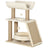 Cat Tree, with Scratching Posts, Pad, Bed, Perch and Ball, PawHut, Light Brown