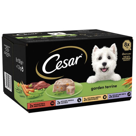 Cesar Garden Terrine Mixed Selection in Loaf Foil 3x (8x150g), Cesar,