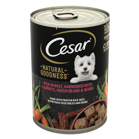 Cesar Tin Natural Goodness Beef Loaf 6x400g, Cesar,