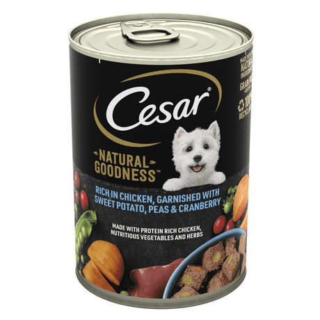 Cesar Tin Natural Goodness Chick Loaf 6x400g, Cesar,