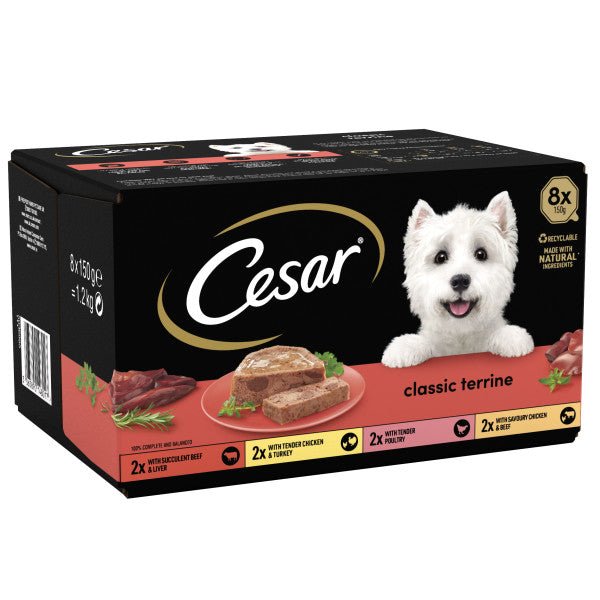 Cesar Tray Classic Terrine & Meat Selection 3x (8x150g), Cesar,