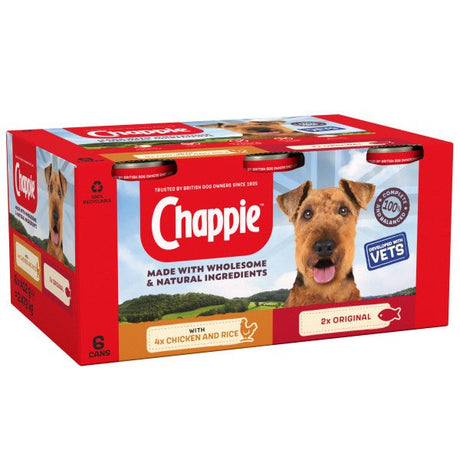 Chappie Tins Loaf Favourites Jumbo Pack 4x (6x412g), Chappie,
