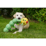 Chubleez Colin Caterpillar Dog Toy, Rosewood,