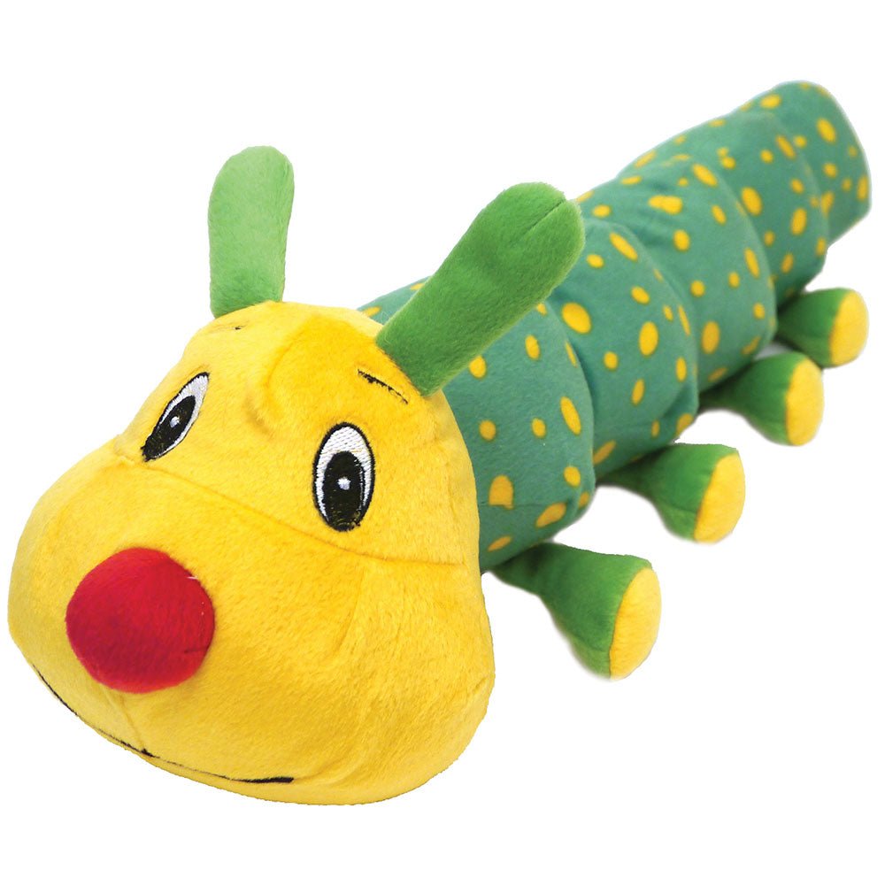 Chubleez Colin Caterpillar Dog Toy, Rosewood,