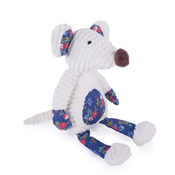 Chubleez Maisie Mouse Dog Toy, Rosewood,