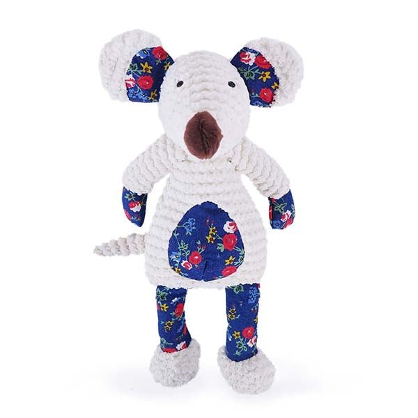 Chubleez Maisie Mouse Dog Toy, Rosewood,