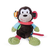 Chubleez Mitchell Monkey Dog Toy x3, Rosewood,