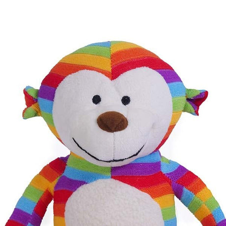 Chubleez Sonny Monkey Dog Toy, Rosewood,