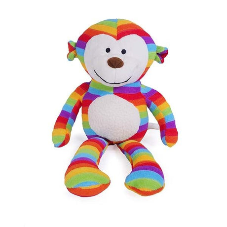 Chubleez Sonny Monkey Dog Toy, Rosewood,