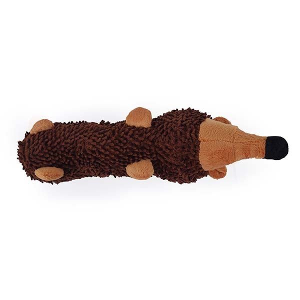 Chubleez Spike the Hedgehog Dog Toy x3, Rosewood,