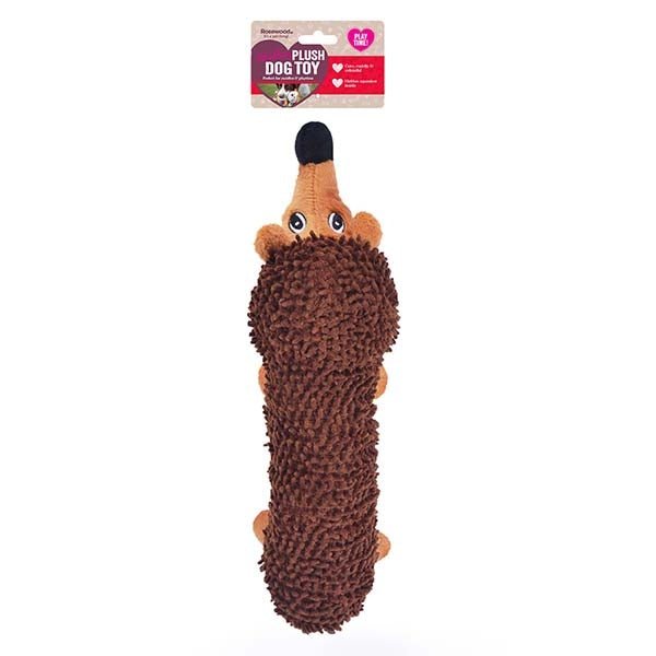 Chubleez Spike the Hedgehog Dog Toy x3, Rosewood,