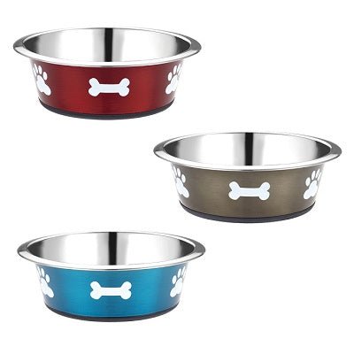 Classic Posh Paws Stainless Steel Bone Bowl (Pack of 6), Classic, 1600 ml