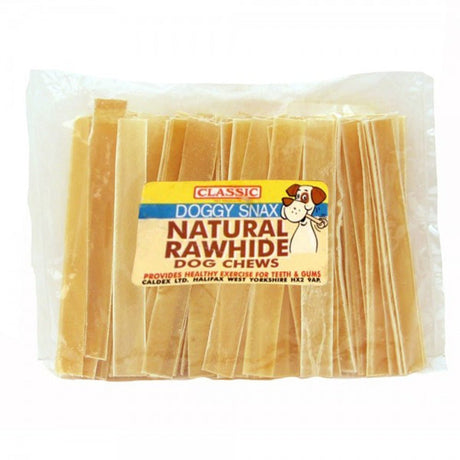 Classic Rawhide Flat Dog Chews 100x6.5", Classic,