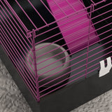 Colourful Small Animal Cage with Ramp & Accessories, PawHut,