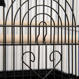 Compact Metal Bird Cage with Accessories for Small Birds, PawHut,