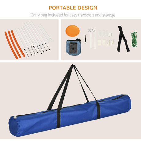 Complete Dog Agility Training Set with Portable Bag, PawHut,