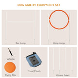 Complete Dog Agility Training Set with Portable Bag, PawHut,
