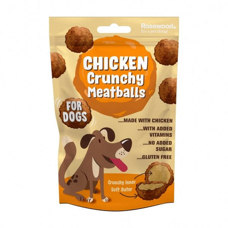 Daily Eats Chicken Crunchy Meatballs 12x140g, Rosewood,