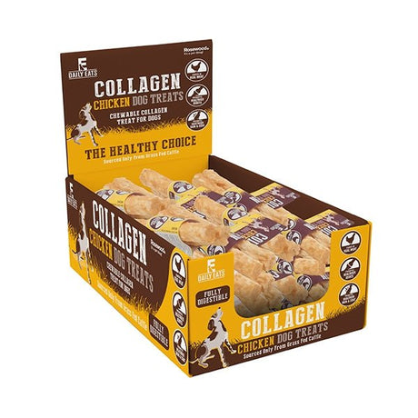 Daily Eats Collagen Chicken Medium Rolls 35x50g, Rosewood,