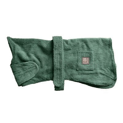 Danish Design Towelling Dog Drying Robe Green, Danish Design, 40 cm