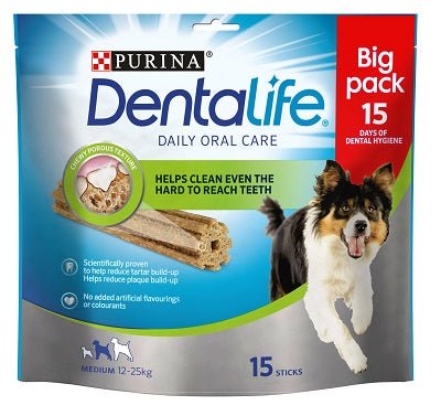 Dentalife Medium Dog 3x (15 Sticks), DentaLife,
