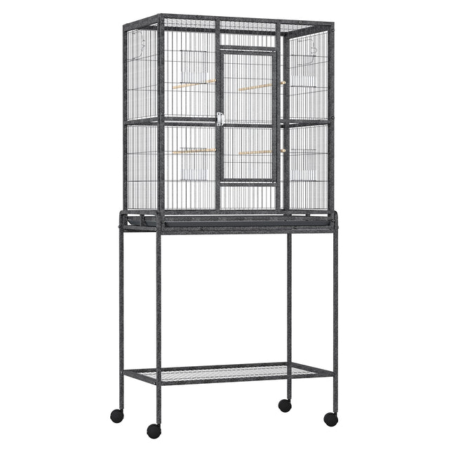 Detachable Metal Canary Cage with Stand & Perches | Mobile Design, PawHut,