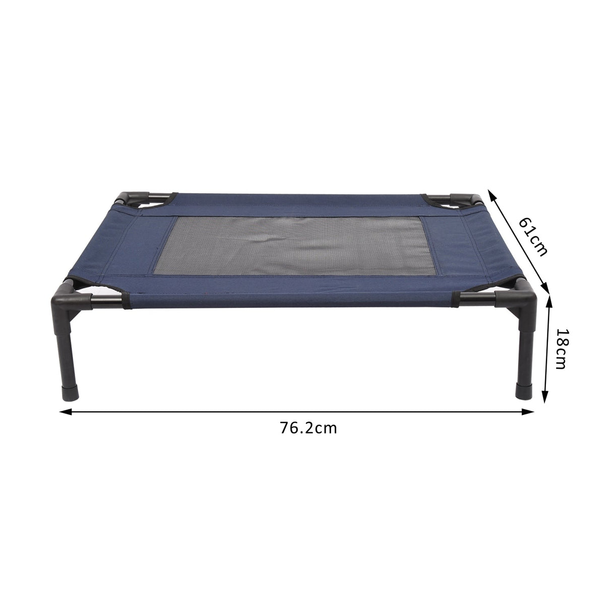 Dog Cat Puppy Elevated Raised Bed Portable – (Medium), PawHut,