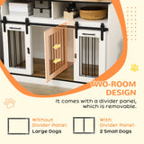 Dog Crate End Table for Small & Large Dogs, 120x60x88.5cm, PawHut,