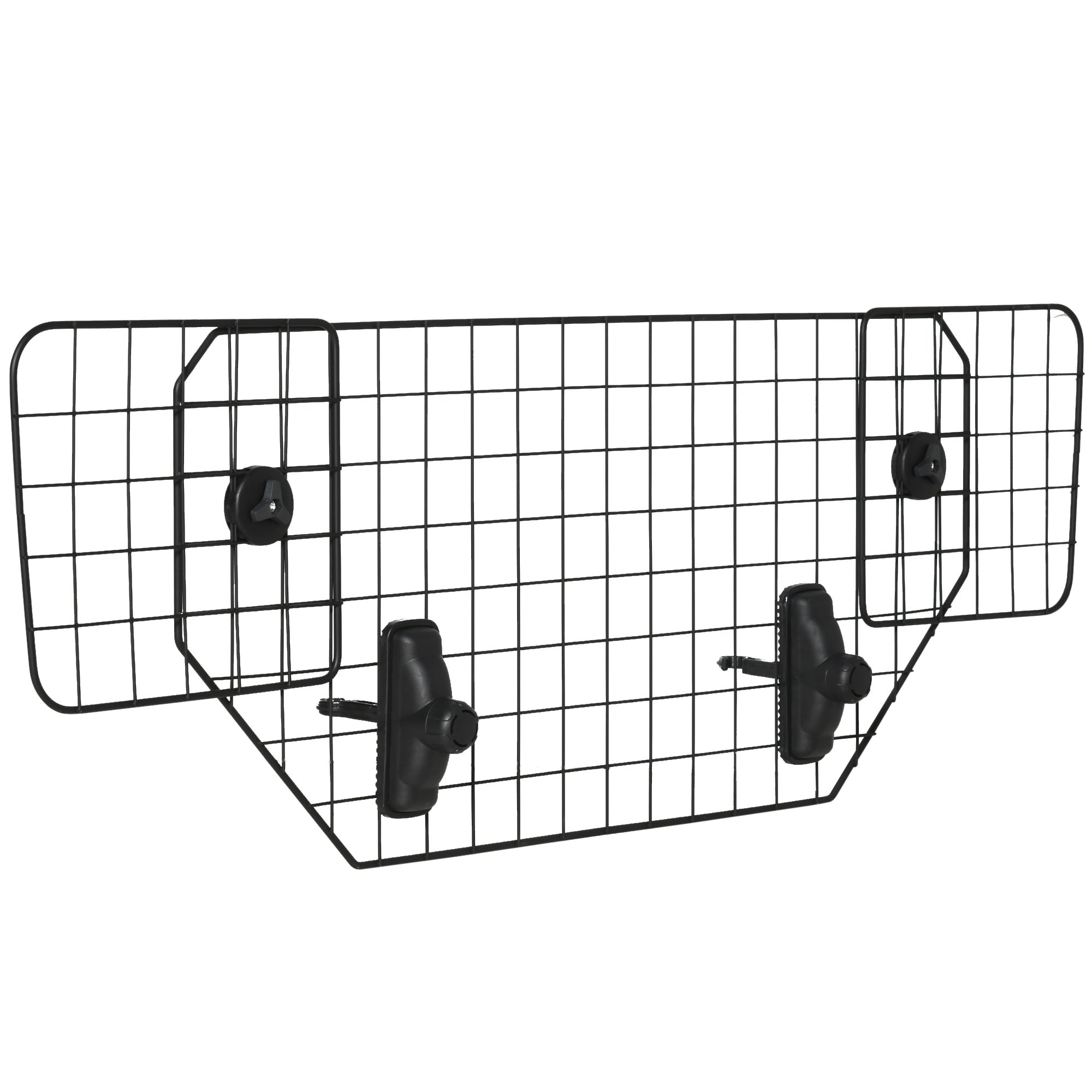 Dog Guard for Cars Adjustable Boot Barrier Metal Mesh Pet Headrest, 90-120W x 40.5H cm, PawHut,