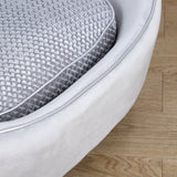 Dog Sofa for XS and S-Size Dogs with Thick Sponge Padded Cushion, Cat Lounge Bed with Washable Cover, Wooden Frame, PawHut,
