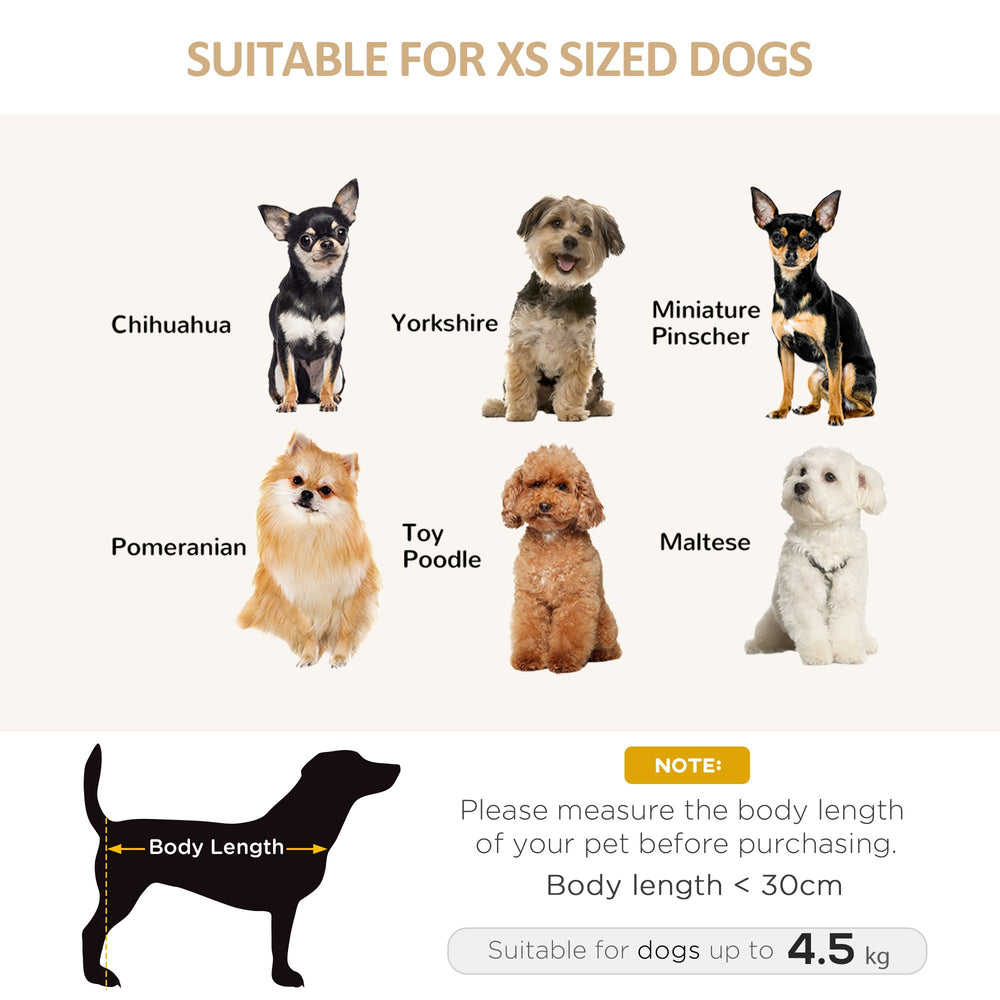 Dog Sofa for XS and S-Size Dogs with Thick Sponge Padded Cushion, Kitten Lounge Bed with Washable Cover, Wooden Frame, PawHut, Blue