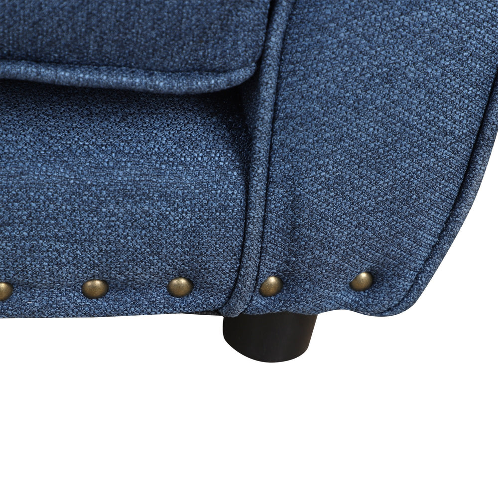 Dog Sofa for XS and S-Size Dogs with Thick Sponge Padded Cushion, Kitten Lounge Bed with Washable Cover, Wooden Frame, PawHut, Blue