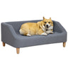 Dog Sofa, pet Bed, with Soft Cushion, Washable Cover, for Small, Medium & Large Dogs, PawHut, Blue